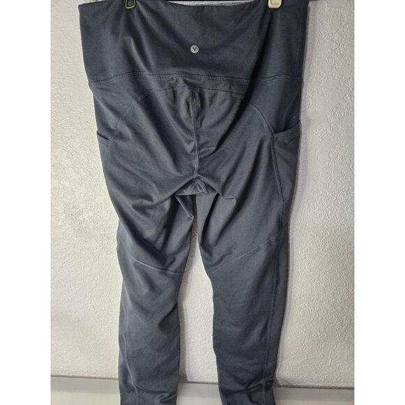 Velocity Leggings Womens XL Gray High Rise Yoga Pants Stretch Pockets Athletic - Picture 4 of 9